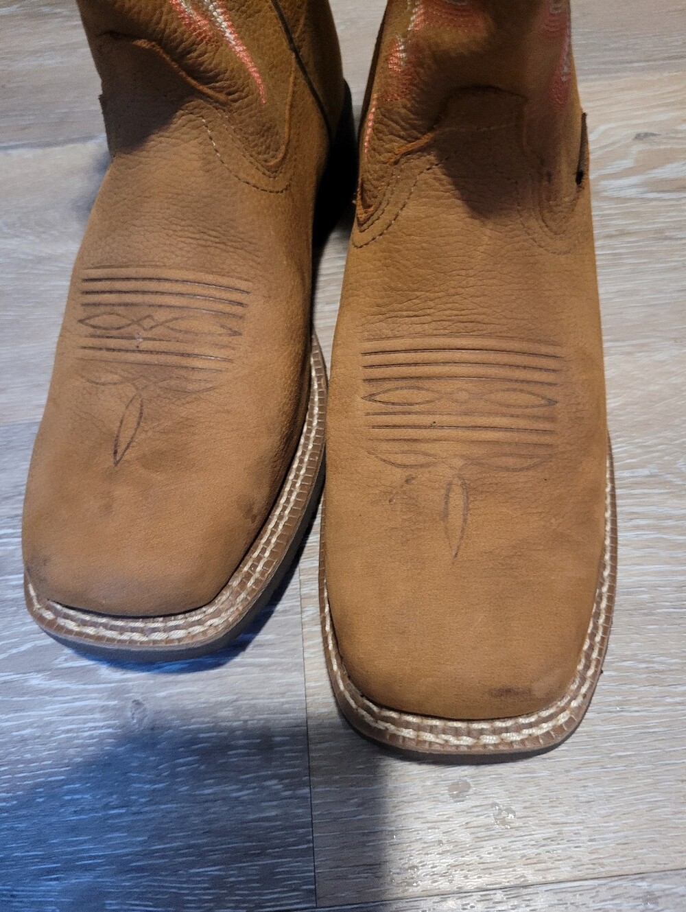 Ariat Women's Hybrid Rancher Womens Size 7.5 Western Boot Brown And Pink - Picture 11 of 11